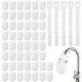 Faucet Filter Cotton Bag, 50 Pack Disposable Water Filter Bags for Capturing Impurities, Fit Kitchen Shower Faucets & Bathroom Sinks